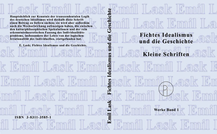Cover Lask Werke Bd.1