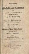 Karpe / Philosophie ohne Beynahmen (Metaphysik) 1802