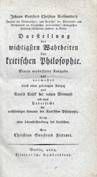 Kiesewetter / Darstellung Wahrheiten der krit. Phil. 1824