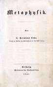 Lotze / Metaphysik 1841