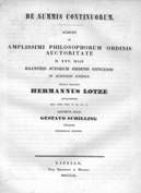 Lotze / De Summis Continuorum 1840