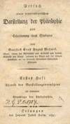 Mehmel / Theorie des Vorstellungsvermgens 1797