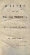 Reinhold CL / Briefe Kantische Philosophie 2. Band 1792