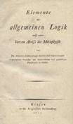 Schaumann / Elemente der allgemeinen Logik 1795