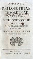Sels / Initia Philosophiae Theoreticae 1779-80