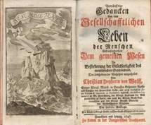 Wolff / Vern. Ged. Gesellschaftl. Leben der Menschen 1747